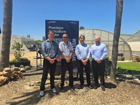 駐イスラエル、新井雄介大使がネタフィム本社と精密農業センターを訪問